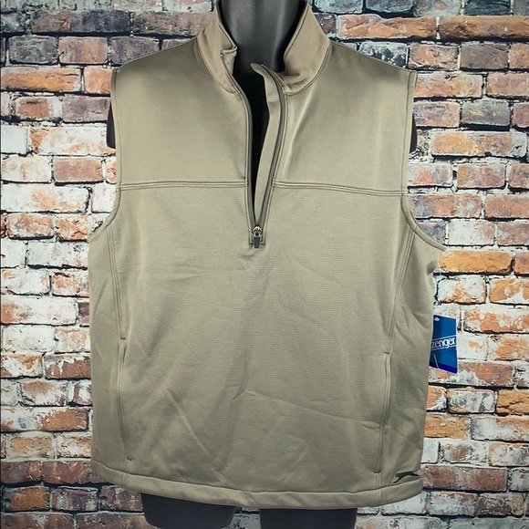 Slazenger Other - Slazenger NWT fleece lined 1/4 zip golf vest sz L